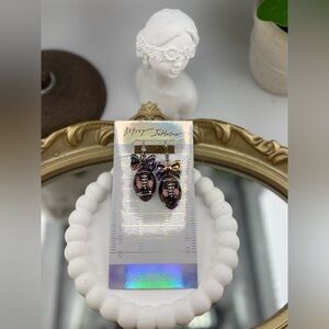 Betsey Johnson Touchdown Football Drop Earrings 🏈